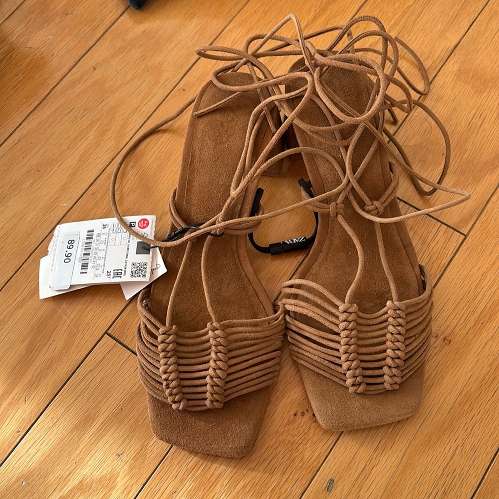 Zara brown shoes
